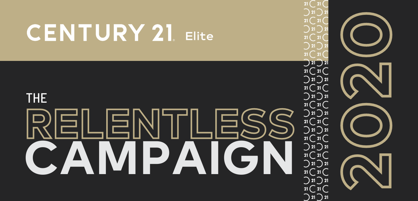 Website header for The Relentless Campaign 2020. 