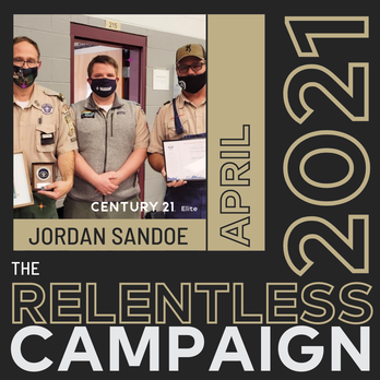 Jordan Sandoe, 2021 April Honoree for The Relentless Campaign.