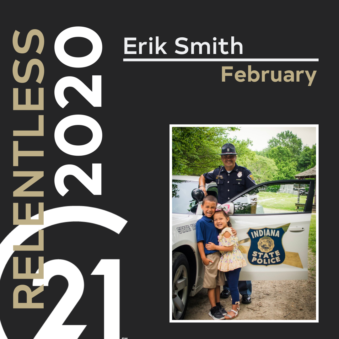 Erik Smith, 2020 February Honoree for The Relentless Campaign.